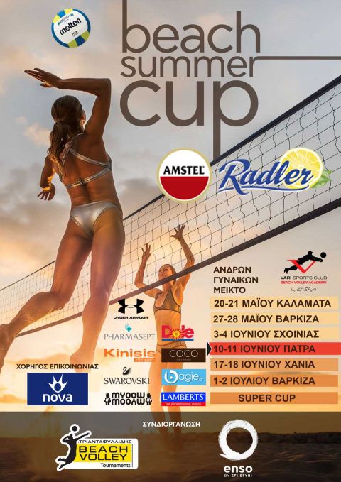 Η 4η αγωνιστική του Beach Summer Cup by Amstel Radler 2017 στην Πάτρα