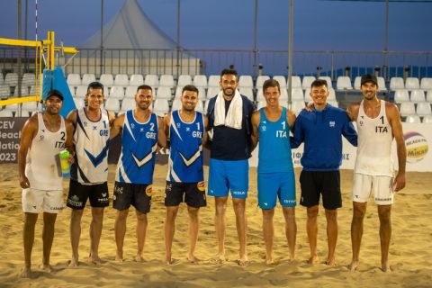 CEV Beach Volley Nations Cup: Λύγισε κόντρα στην παγκόσμια Ιταλία η Εθνική Ανδρών