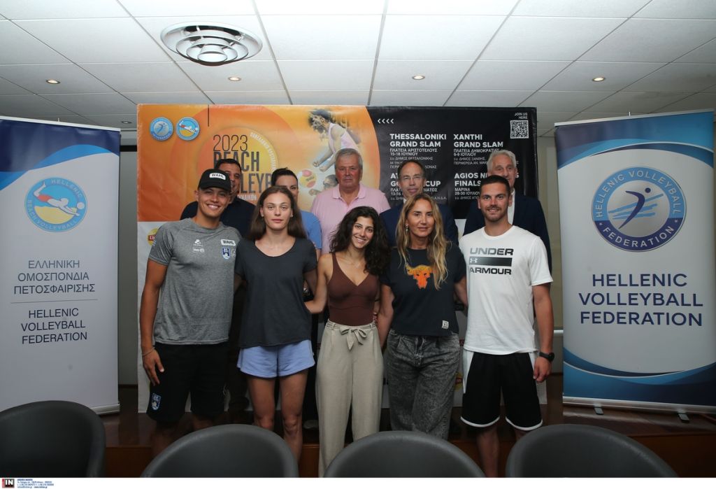 Πρώτο σερβίς στο Πανελλήνιο πρωτάθλημα Beach Volley Masters 2023 με την συνέντευξη Τύπου