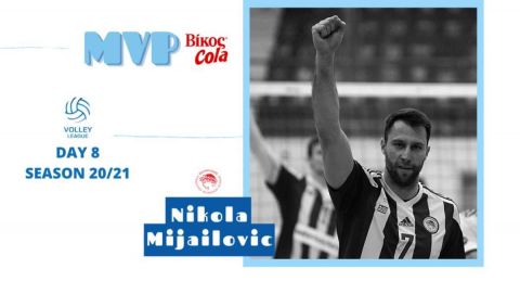 Ο Νικολά Μιγιαήλοβιτς MVP και η καλύτερη ομάδα της 8ης αγωνιστικής